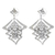 Sterling silver flower earrings, 'Floral Lanterns' - Elegant Sterling Silver Flower Earrings (image 2a) thumbail