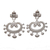 Sterling silver dangle earrings, 'Shining Illusion' - Unique Floral Sterling Silver Dangle Earrings (image 2a) thumbail
