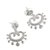 Sterling silver dangle earrings, 'Shining Illusion' - Unique Floral Sterling Silver Dangle Earrings (image 2b) thumbail