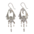 Sterling silver dangle earrings, 'Fortune' - Handcrafted Sterling Silver Chandelier Earrings (image 2a) thumbail