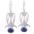 Sodalite drop earrings, 'Blue Bell' - Sodalite drop earrings (image 2a) thumbail