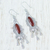 Carnelian chandelier earrings, 'History's Promise' - Carnelian chandelier earrings