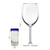 Copas de tequila de vidrio soplado, (juego de 6) - Vasos de chupito con borde azul de vidrio reciclado soplado a mano (juego de 6)