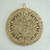 Ceramic plaque, 'Small Beige Aztec Calendar' - Ceramic plaque (image 2) thumbail