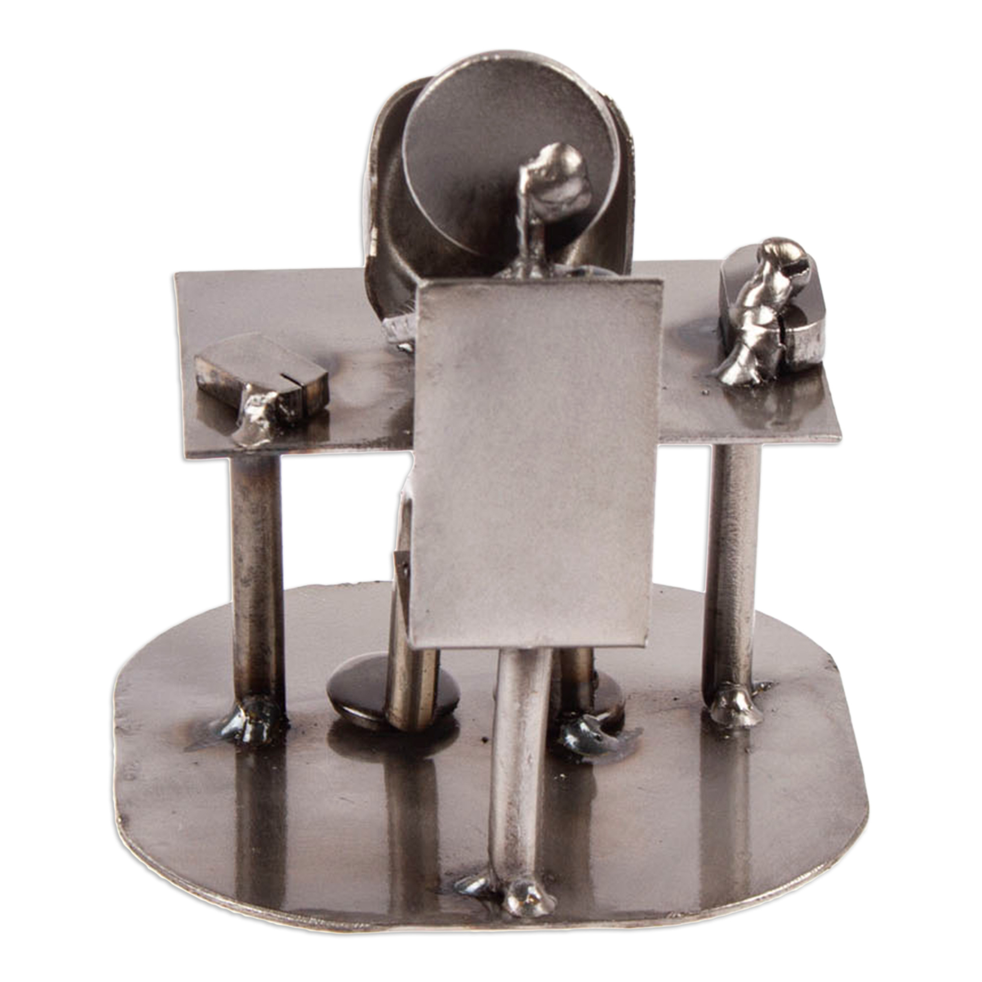 Kiva Store | Recycled Metal Electronics Technician Sculpture - Rustic ...