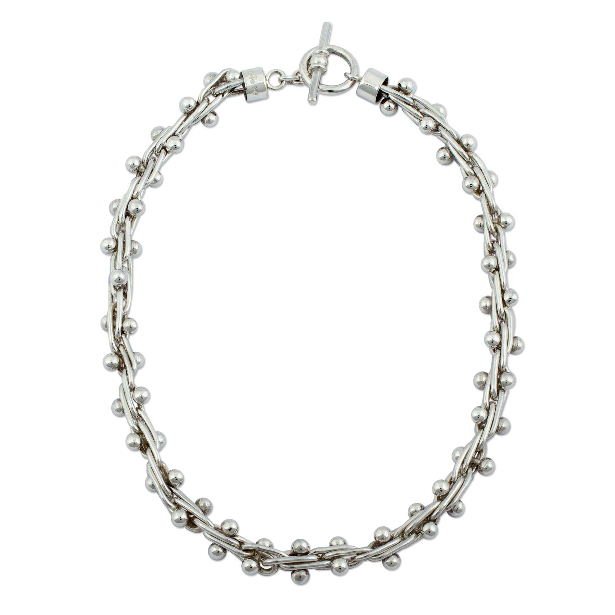 Unique Mexican Taxco Silver Choker Necklace - Charisma | NOVICA