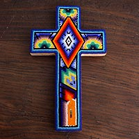 Beadwork cross - A Prayer Offered | NOVICA