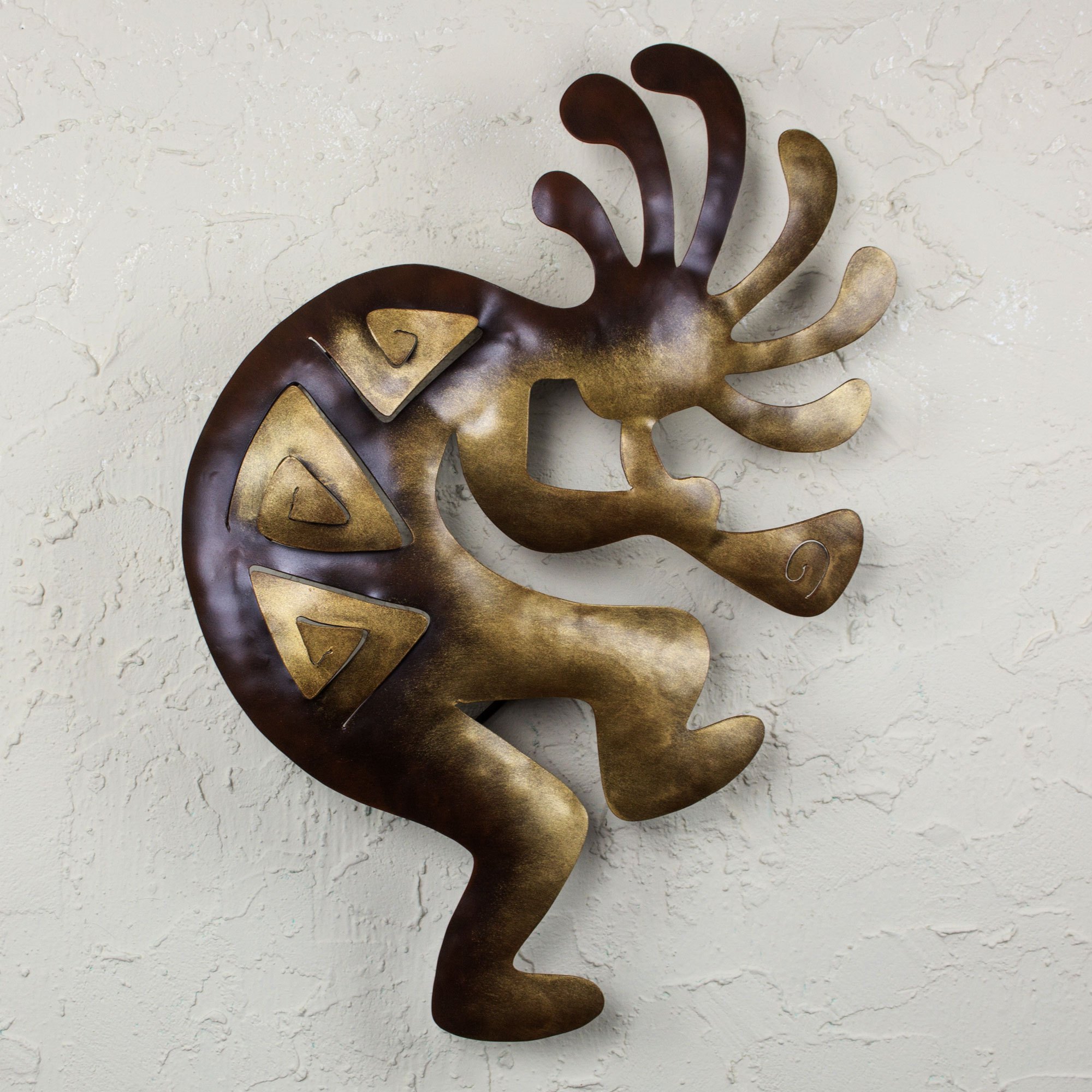 Dancer Steel Wall Art (Large) Kokopelli Peace NOVICA