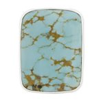 Turquoise wrap ring, 'Caribbean Mosaic' - Handcrafted Natural Turquoise and Silver Wrap Ring