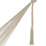 Hammock, 'Caribbean Sands' (double) - Hand Made Beige Cotton Mayan Hammock (Double)