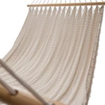 Cotton hammock, 'Maya Daydream' (single) - Natural Cotton Hammock Single Size Handmade in Mexico