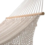 Cotton hammock, 'Maya Daydream' (single) - Natural Cotton Hammock Single Size Handmade in Mexico