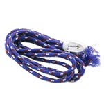 Hammock, 'Sea Breeze' (single) - Artisan Crafted Striped Rope Hammock (Single)