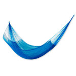 Hammock, 'Glowing Sapphire' (single) - Blue Rope Hammock (Single)