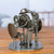 Auto part statuette, 'Rustic Eye Exam' - Artisan Crafted Recycled Metal Rustic Optometrist Sculpture (image 2) thumbail