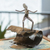 Auto part statuette, 'Rustic Surfer' - Hand Crafted Mexican Recycled Metal and Cart Parts Sculpture (image 2) thumbail