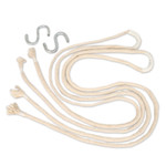 Hammock, 'Ivory Sonata' (single) - Unique Solid Mayan Hammock from Mexico (Single)