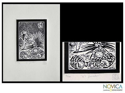 'The Cutter, Tequila Lotto' - Tequila Agave Harvest Black and White Print