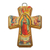Decoupage cross, 'Guadalupe, Queen of Heaven' - Artisan Crafted Christianity Wood Cross thumbail