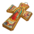 Decoupage cross, 'Guadalupe, Queen of Heaven' - Artisan Crafted Christianity Wood Cross (image 2b) thumbail