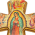 Decoupage-Kreuz, „Guadalupe, Königin des Himmels“ – Von Hand gefertigtes christliches Holzkreuz