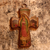 Decoupage cross, 'Virgin of Guadalupe: Queen of Mexico' - Decoupage cross (image 2) thumbail