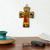 Decoupage cross, 'Virgin of Guadalupe: Queen of Mexico' - Decoupage cross (image 2j) thumbail