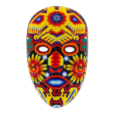 Authentic Huichol Hand Beaded Eagle Mask