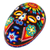 Beadwork mask, 'Father Sun' - Huichol Folk Art Hand Beaded Mask (image 2b) thumbail