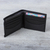 Leather wallet, 'Nocturnal Trail Blazer' - Men's Black Leather Wallet with Removable Card Case