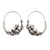 Sterling silver hoop earrings, 'Tree Frogs' - Sterling silver hoop earrings thumbail