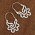 Sterling silver hoop earrings, 'Aztec Seashell' - Sterling Silver Hoop Earrings (image 2) thumbail