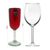 Champagnerflöten aus mundgeblasenem Glas, (4er-Set) - Handgefertigtes Trinkgeschirr-Set aus mundgeblasenem Champagnerglas aus rotem Glas