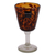 Wine glasses, 'Tortoise Shell' (set of 6) - Fair Trade Handblown Wine Glasses Set of 6 Mexico (image 2c) thumbail