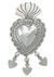 Sterling silver brooch pin pendant, 'Gypsy Heart' - Sterling silver brooch pin pendant (image 2a) thumbail