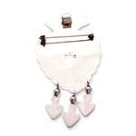 Sterling silver brooch pin pendant, 'Gypsy Heart' - Sterling silver brooch pin pendant