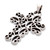 Sterling silver cross pendant, 'Heavenly' - Handcrafted Christian Cross Sterling Silver Pendant