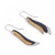 Sterling silver dangle earrings, 'Nature's Contrasts' - Mexican Sterling Silver Gold Plated Leaf Earrings