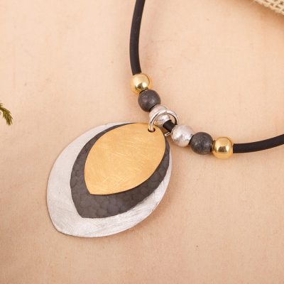Sterling silver pendant necklace, 'New Life' - Sterling silver pendant necklace