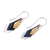 Sterling silver dangle earrings, 'Geometrical Riddles' - Modern Gold Accent Dangle Earrings (image 2e) thumbail