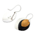 Sterling silver dangle earrings, 'New Life' - Fair Trade Modern Gold Accent Dangle Earrings (image 2c) thumbail