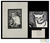 'The Cat, Tequila Lotto' - Mexico Folk Art Theme Signed Black and White Painting thumbail