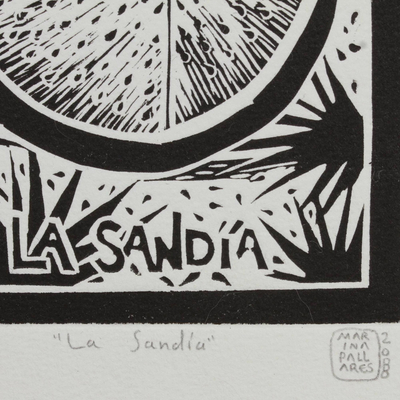 'Watermelon, Tequila Lotto' - Original Aquatint Etching Limited Edition Mexico