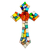 Stained glass cross, 'Fire of Faith' - Stained glass cross (image 2a) thumbail