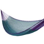 Hammock, 'Royal Pheasant' (single) - Artisan Crafted Striped Mayan Hammock (Single)