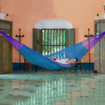 Hammock, 'Royal Pheasant' (single) - Artisan Crafted Striped Mayan Hammock (Single)