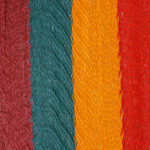 Cotton hammock, 'Red Wine Sunset' (single) - Single Mayan Rope Style Mexico Cotton Hammock