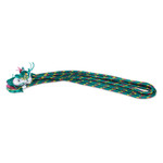 Cotton hammock, 'Red Wine Sunset' (single) - Single Mayan Rope Style Mexico Cotton Hammock