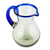 Blown glass pitcher, 'Blue Grace' - Artisan Crafted Pitcher Classic Mexican Handblown Glass (image 2c) thumbail