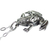 Men's sterling silver necklace, 'Lucky Frog' - Men's Handmade Sterling Silver Good Luck Necklace (image 2c) thumbail